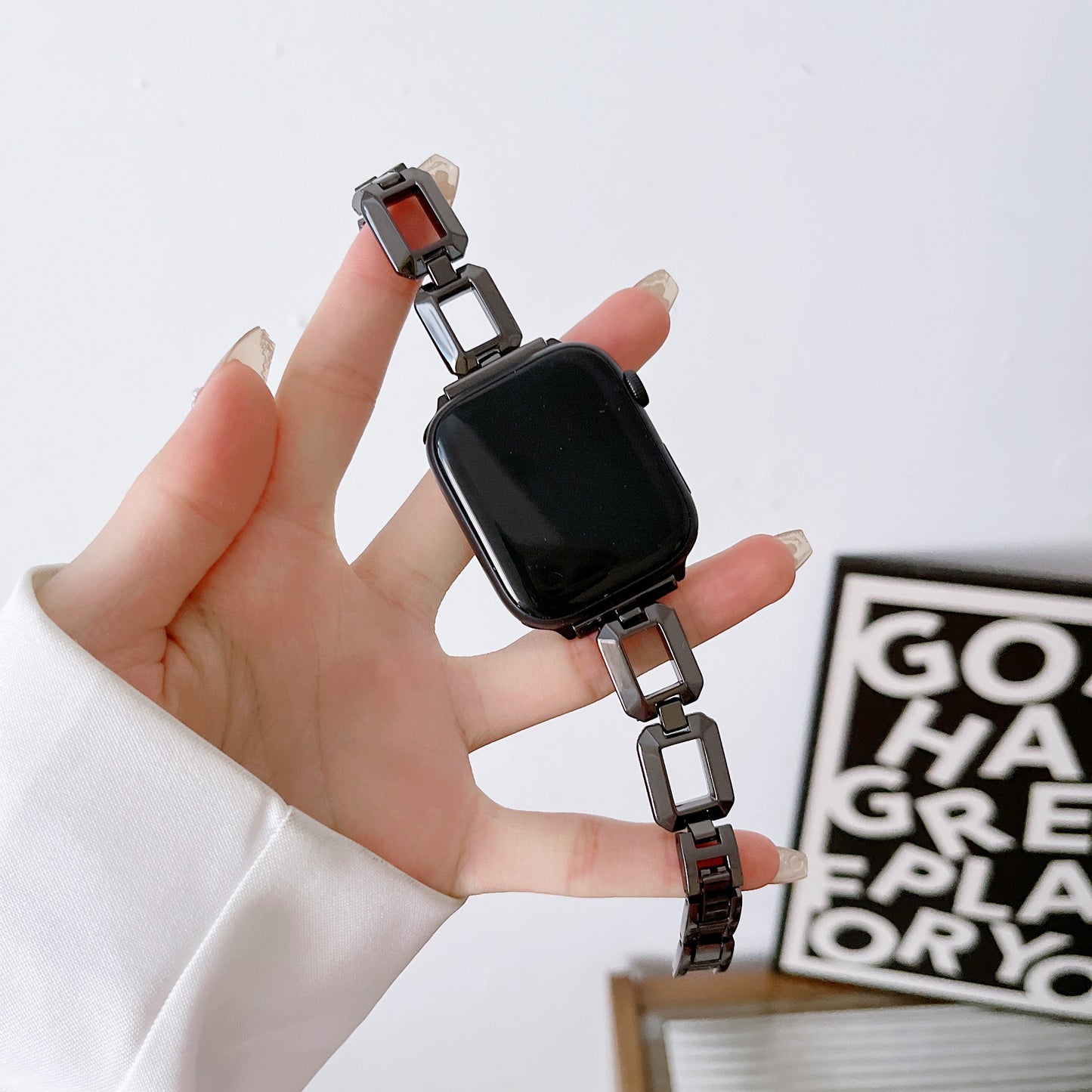 Fabulously Fit Square link replacement strap for Apple watch