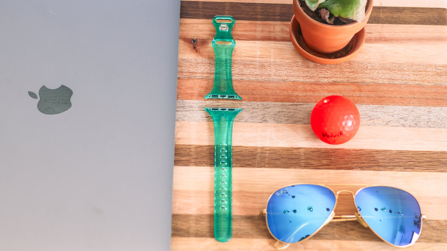 Fabulously Fit Transparent Silicone replacement strap for Apple Watch