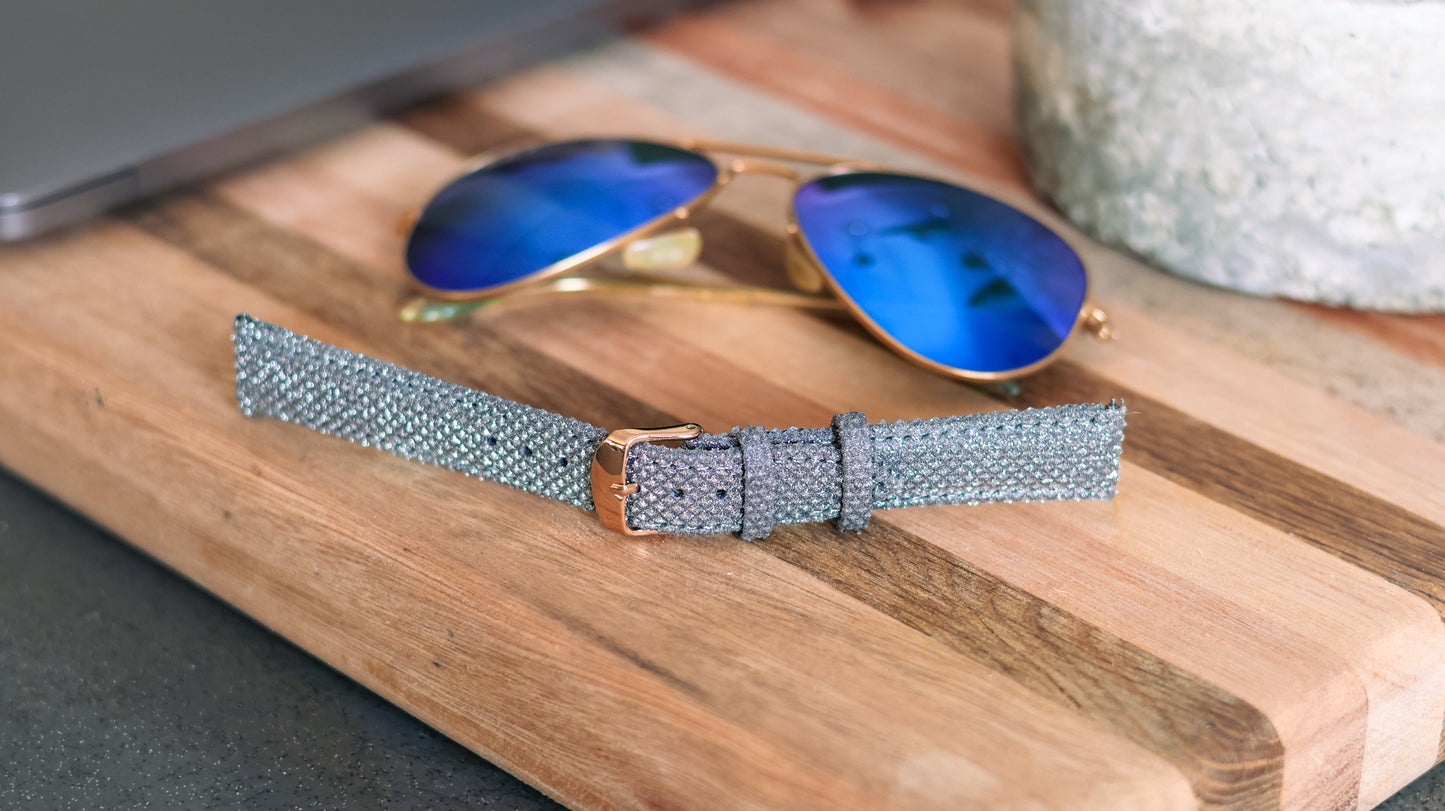 Fabulously Fit Sparkly leather replacement strap - 18mm