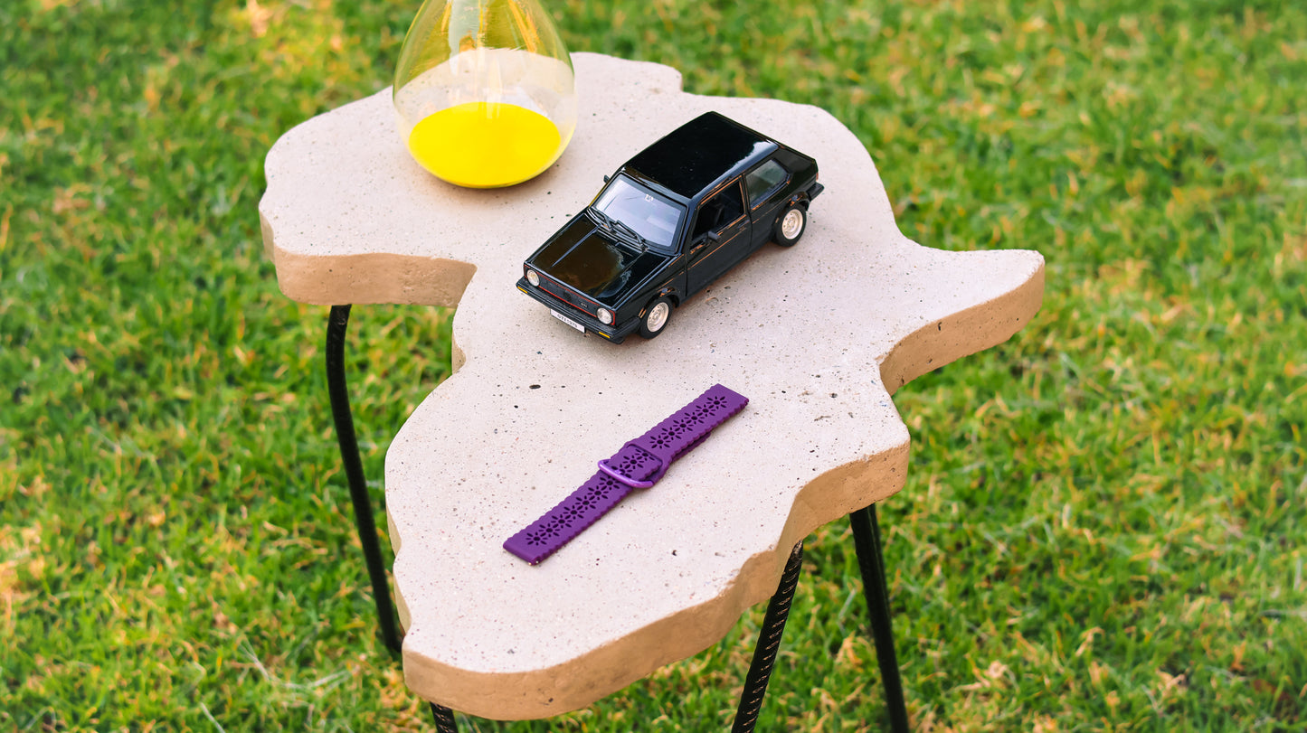 Fabulously Fit Floral cut out silicone replacement strap - Garmin18mm