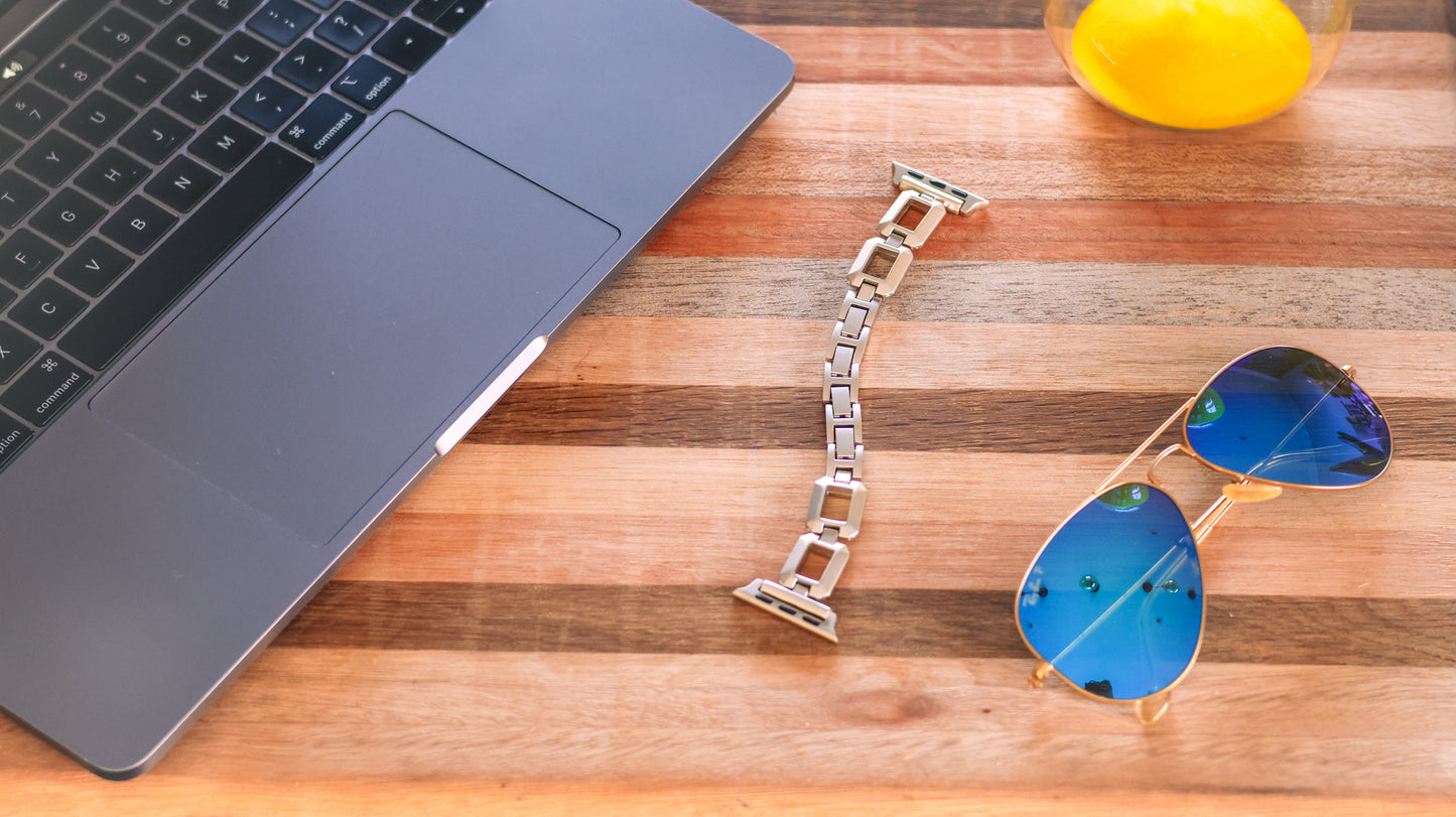 Fabulously Fit Square link replacement strap for Apple watch