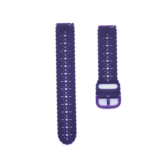 Fabulously Fit Floral cut out silicone replacement strap - Garmin18mm