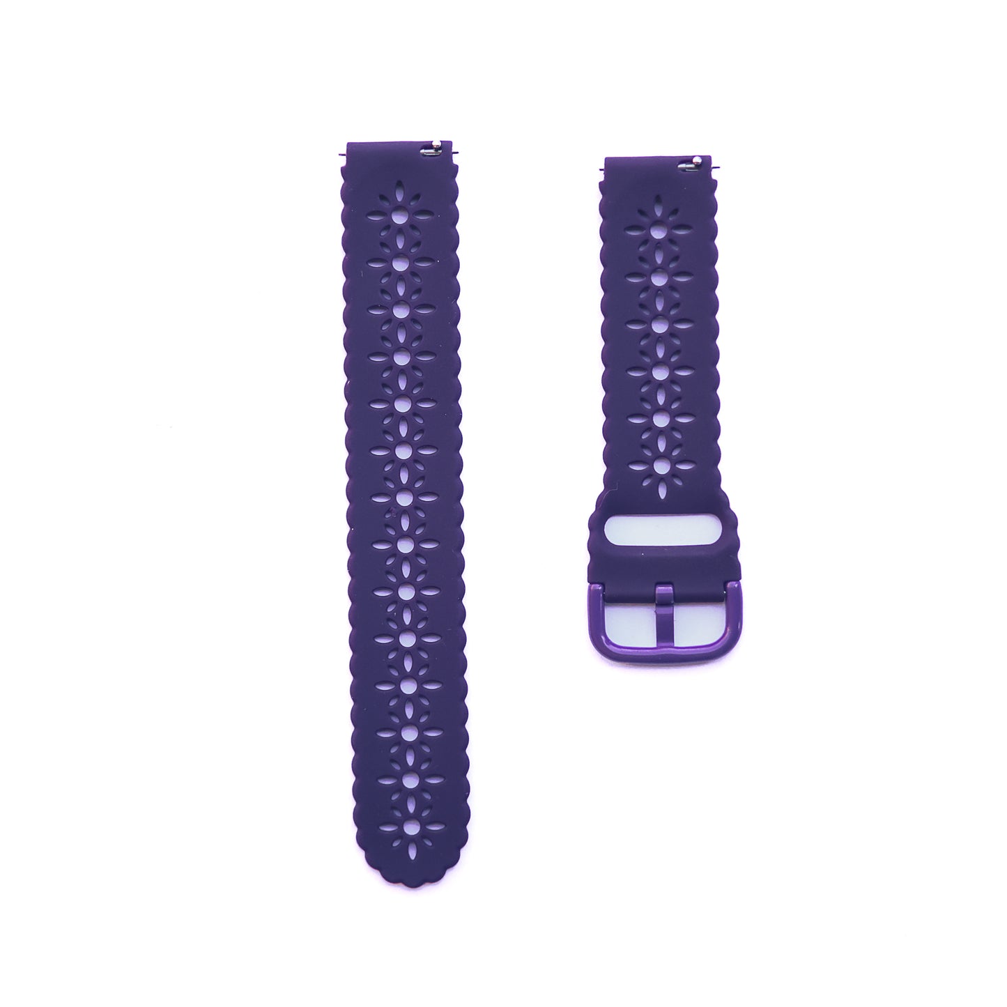 Fabulously Fit Floral cut out silicone replacement strap - Garmin18mm