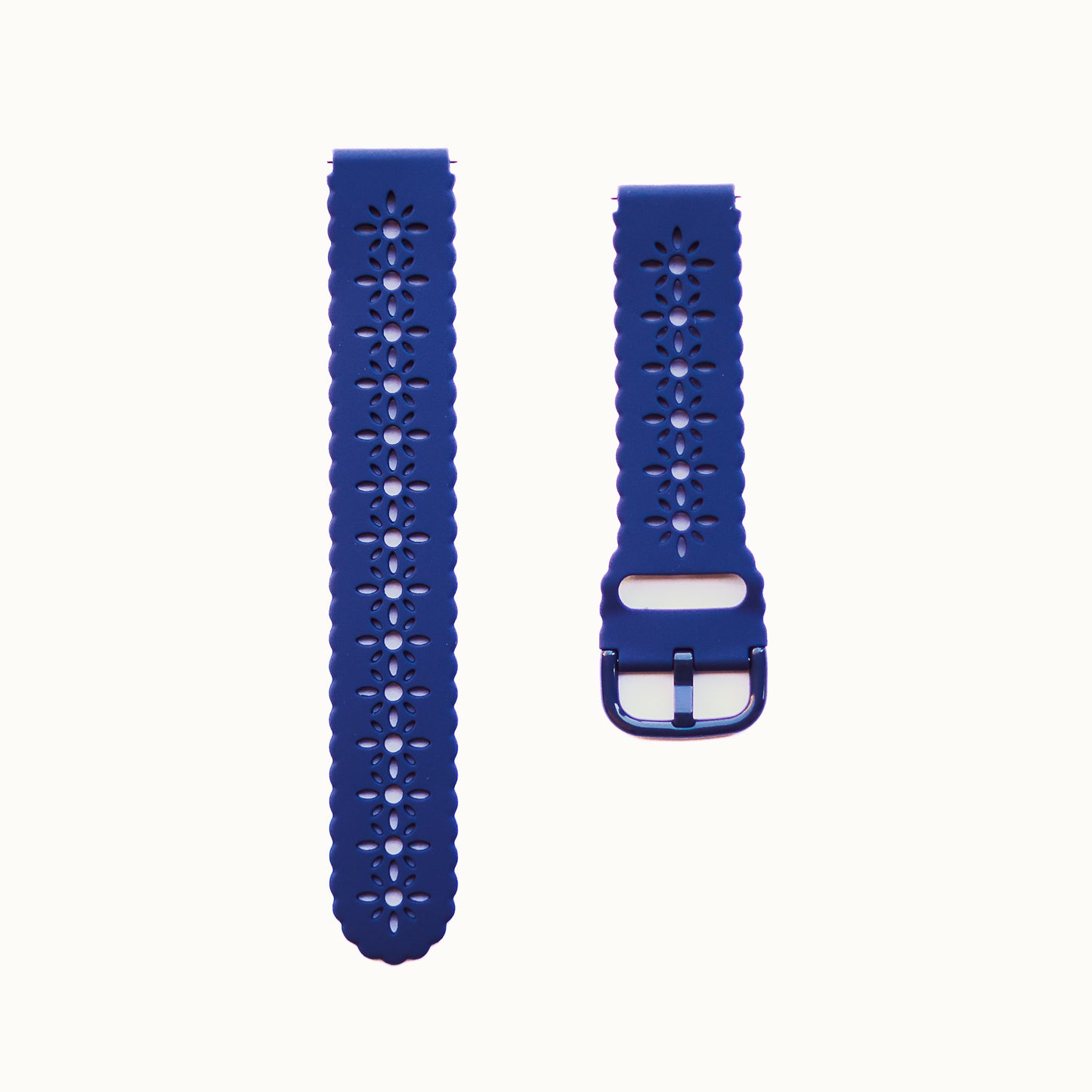 Fabulously Fit Floral cut out silicone replacement strap - Garmin18mm