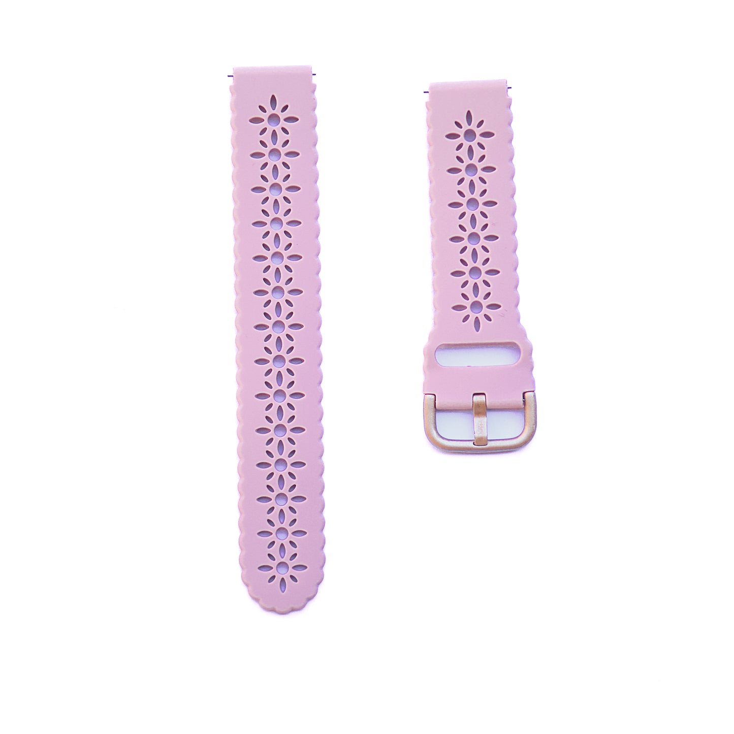 Fabulously Fit Floral cut out silicone replacement strap - Garmin18mm