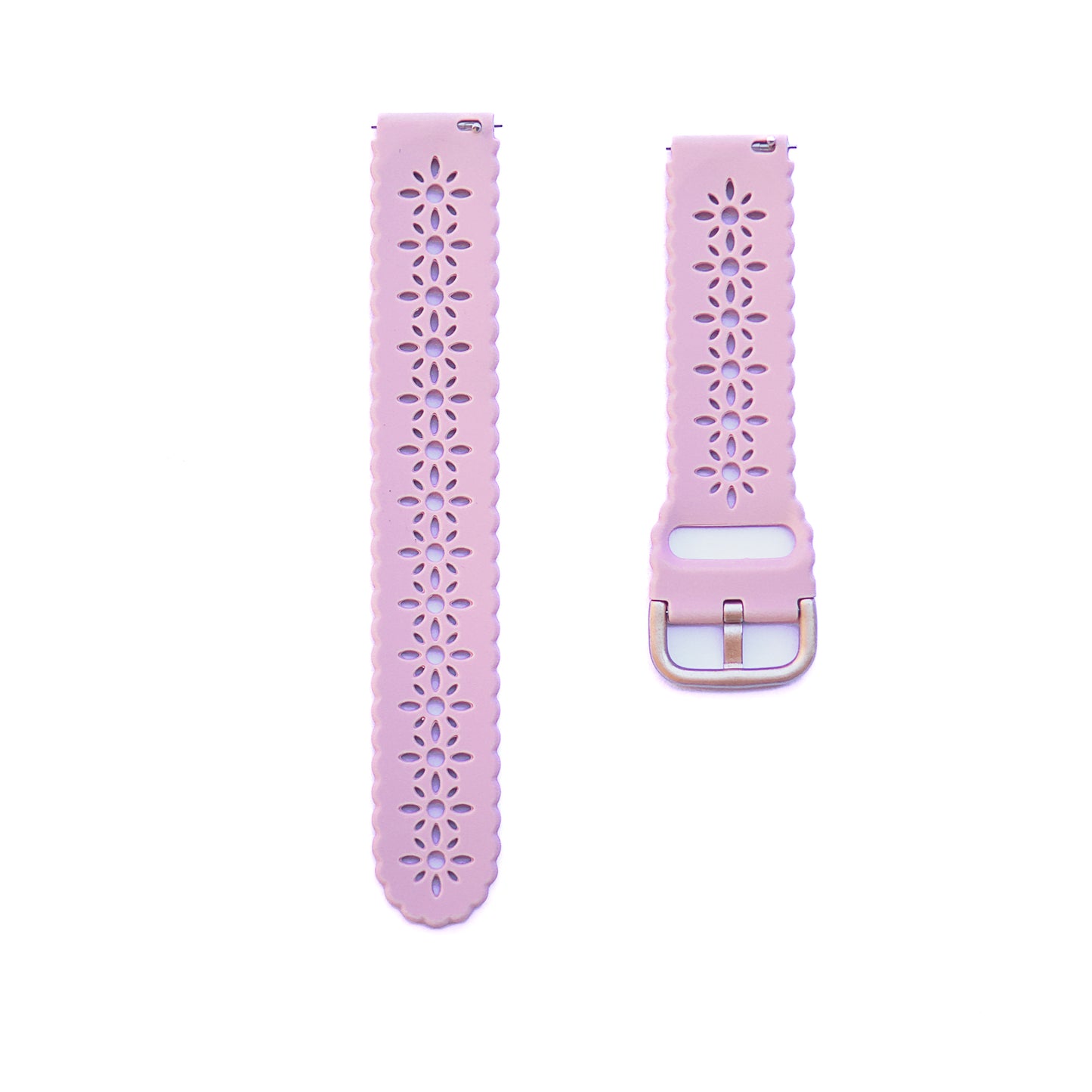 Fabulously Fit Floral cut out silicone replacement strap - Garmin18mm