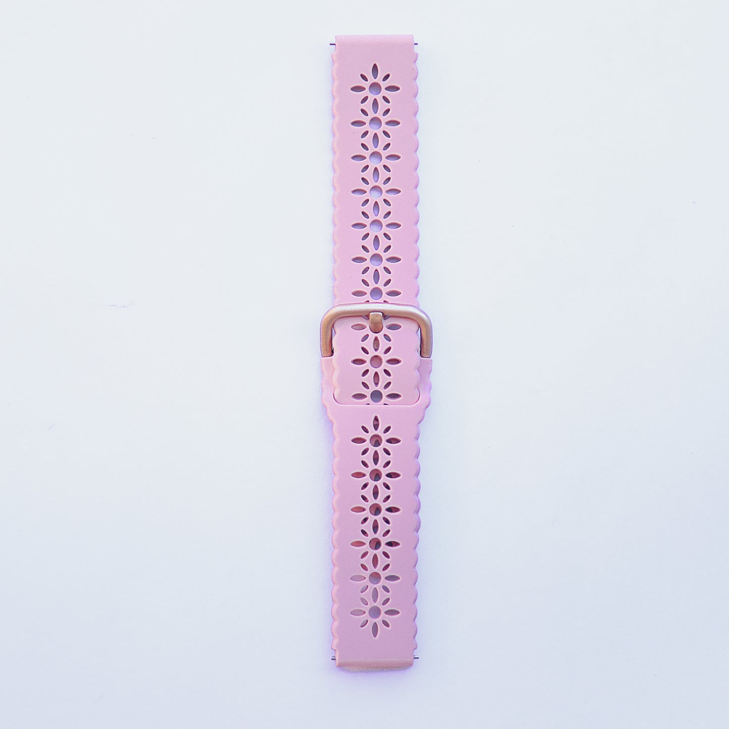 Fabulously Fit Floral cut out silicone replacement strap - Garmin18mm