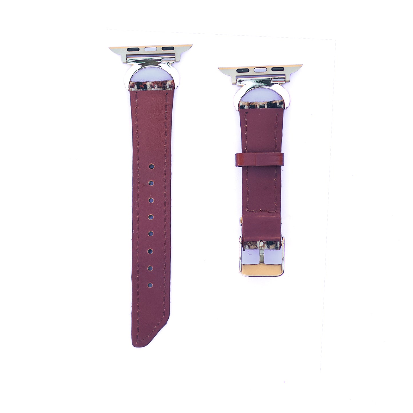 Fabulously Fit plaid leather replacement strap for Apple Watch 38/40/41mm