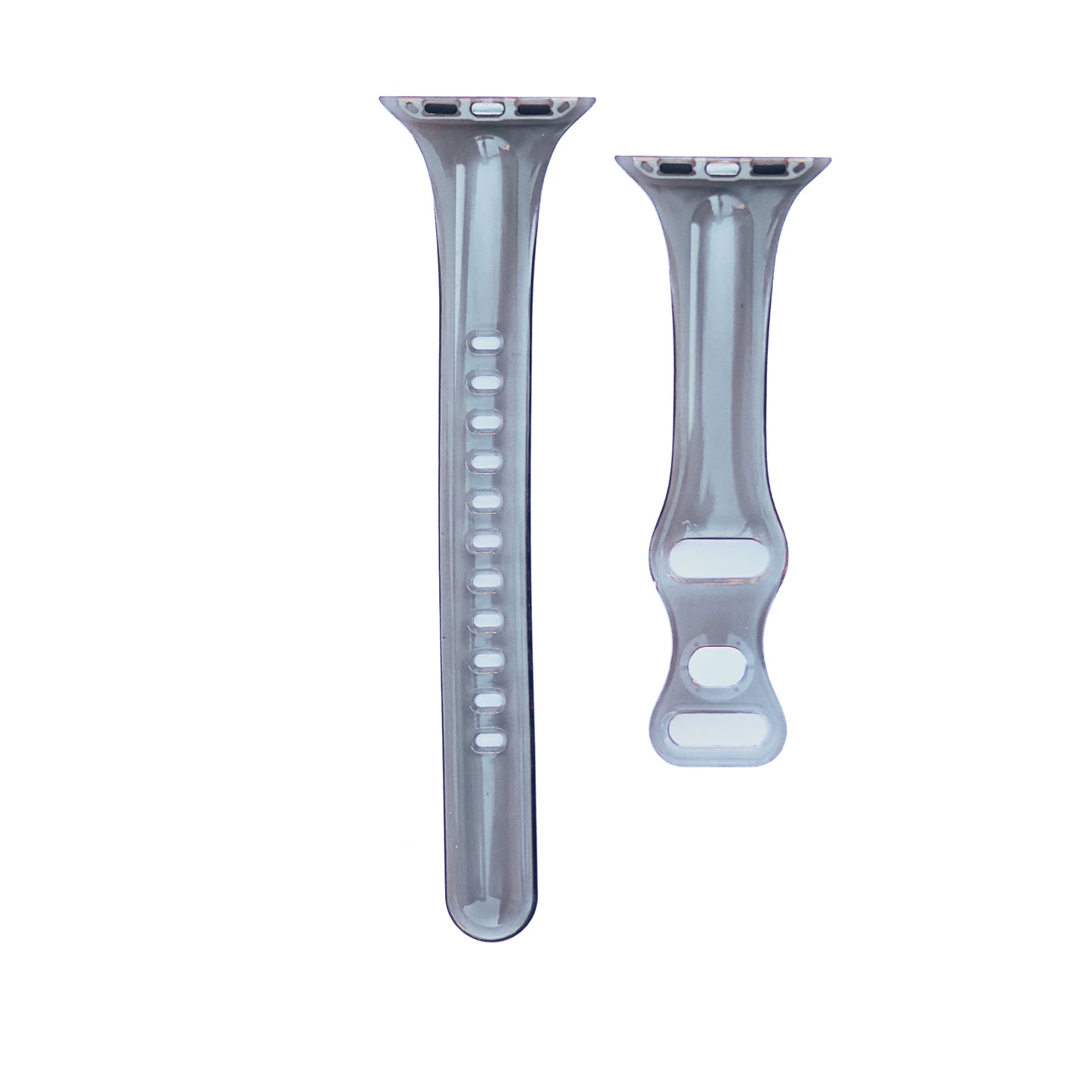 Fabulously Fit Transparent Silicone replacement strap for Apple Watch