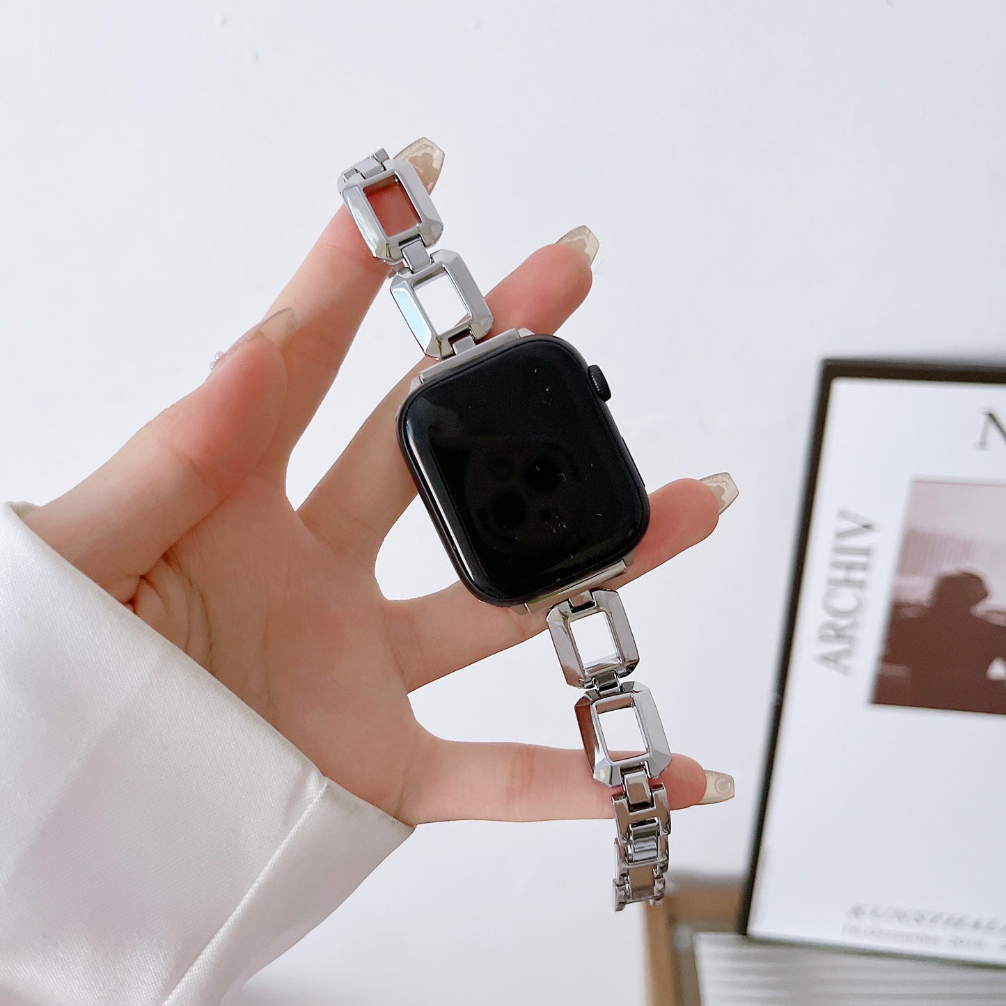 Fabulously Fit Square link replacement strap for Apple watch