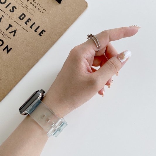 Fabulously Fit Transparent Pastel Silicone replacement strap for Samsung/Garmin/Huawei 20mm