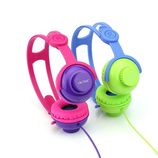 Cactus On-Ear Volume Control Kids Headphones - Fabulously Fit 