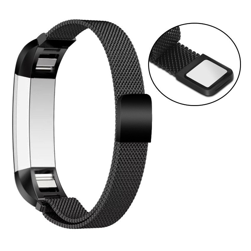 Fitbit Alta Hr Black Metallic Replacement Strap