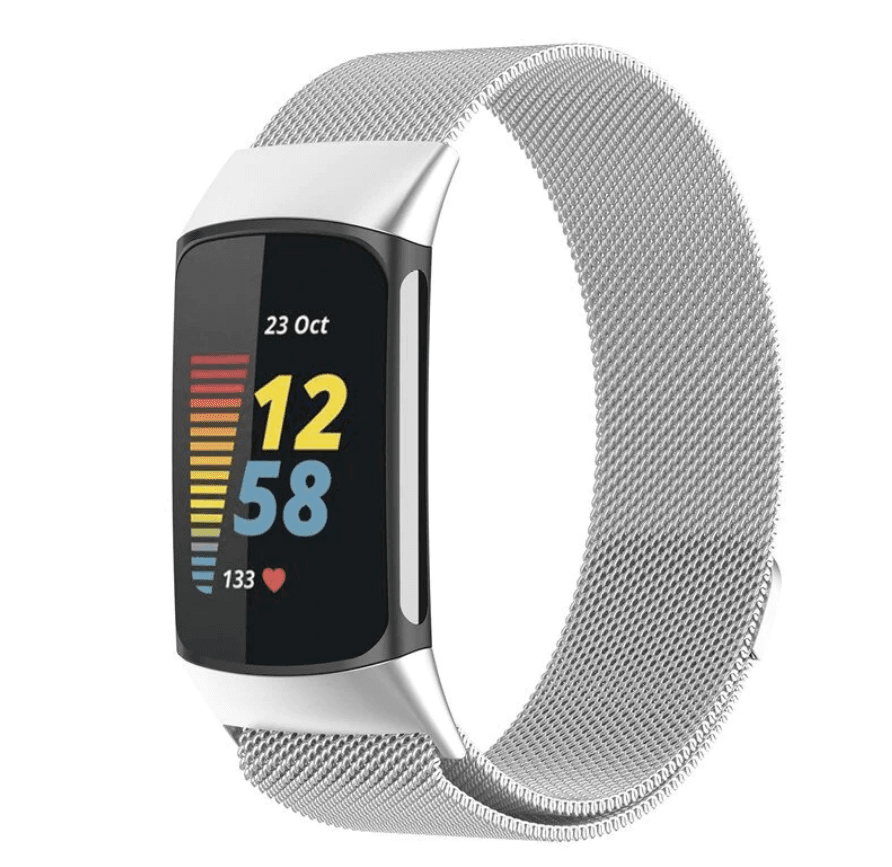Fitbit Charge 5 metallic strap - Fabulously Fit