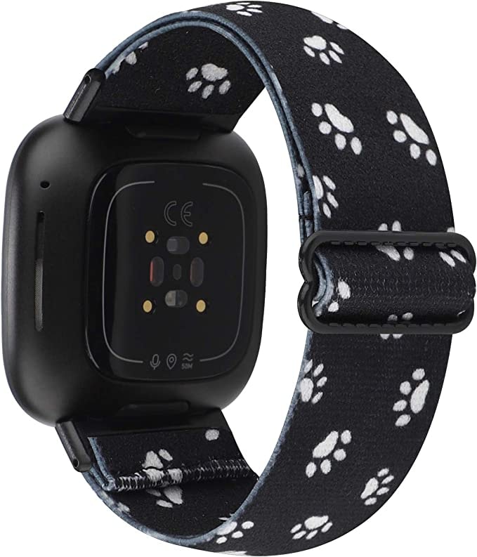 Fitbit Versa 3/Fitbit Sense pattern elastic strap - Fabulously Fit