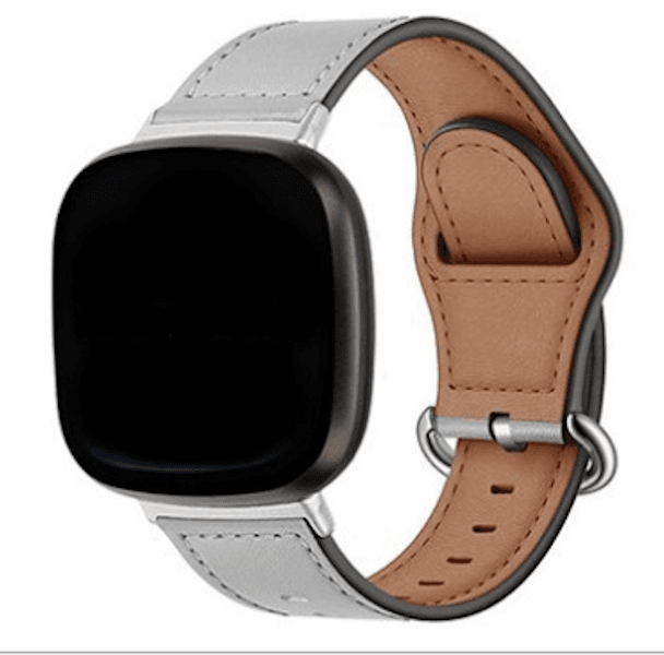 Fitbit Versa 3/Sense genuine leather tuck-in strap - Fabulously Fit