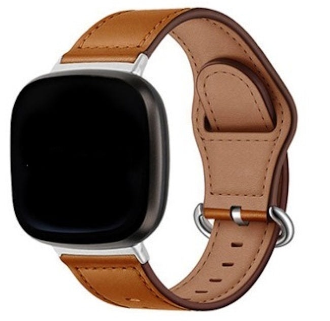 Fitbit Versa 3/Sense genuine leather tuck-in strap - Fabulously Fit