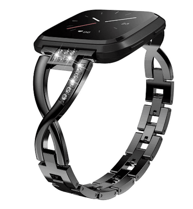 Fitbit Charge Versa diamanté linked strap - Fabulously Fit