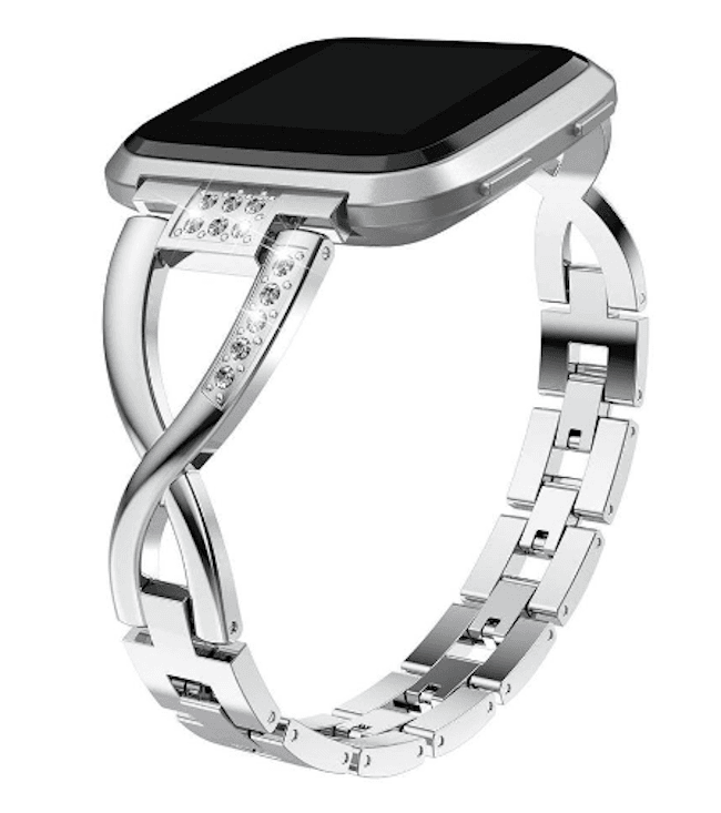 Fitbit Charge Versa diamanté linked strap - Fabulously Fit