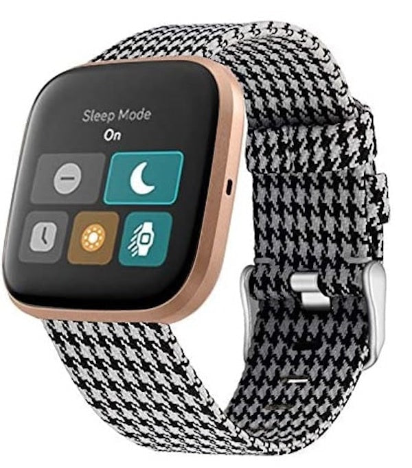 Fitbit Versa woven fabric strap - Fabulously Fit