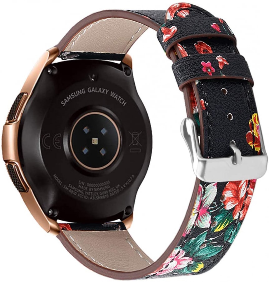 Garmin Vivoactive 3 black floral strap - Fabulously Fit
