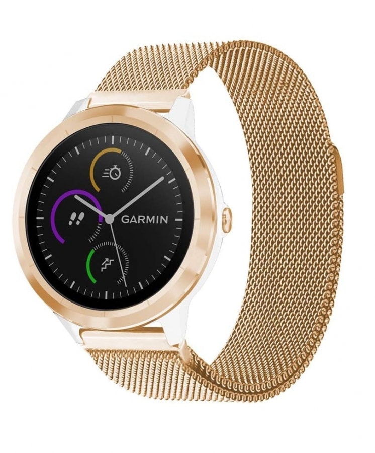 Garmin Vivoactive 3 rose gold metallic strap - Fabulously Fit