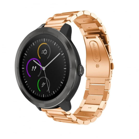 Garmin Vivoactive 3 rose gold stainless steel link strap - Fabulously Fit