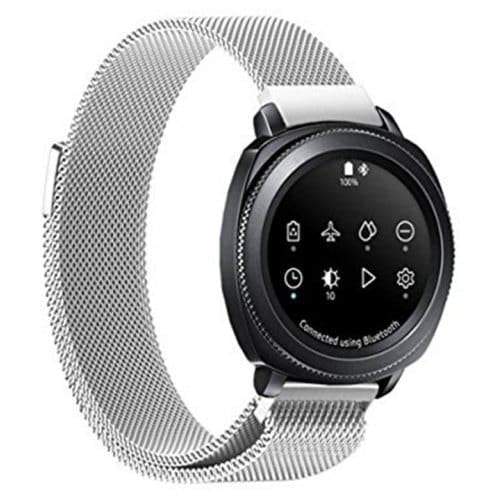 Samsung Gear S2 silver metallic strap - Fabulously Fit