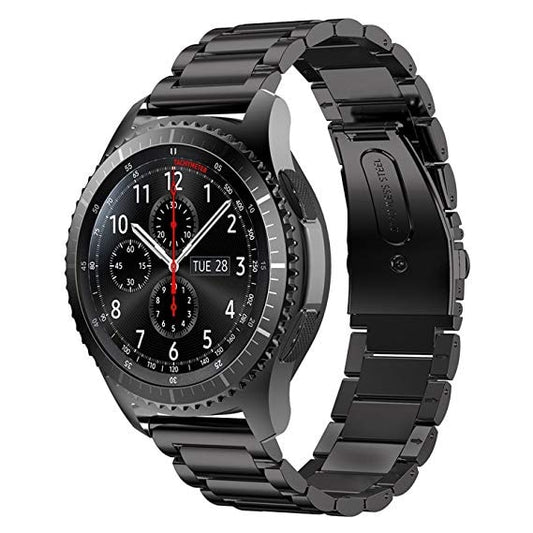 Samsung Gear S3 black stainless steel link strap - Fabulously Fit 