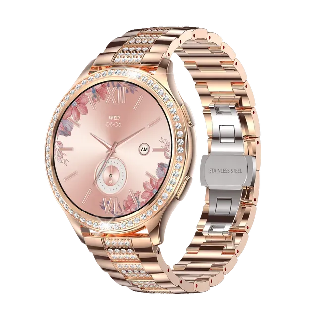 Fierce 3 Smart Watch - Rose Gold Diamante