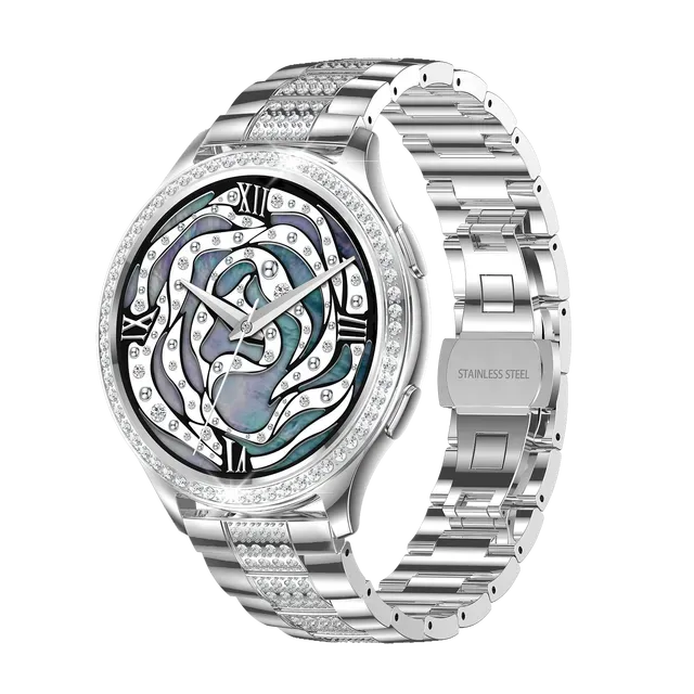 Fierce 3 Smart Watch - Silver Diamante