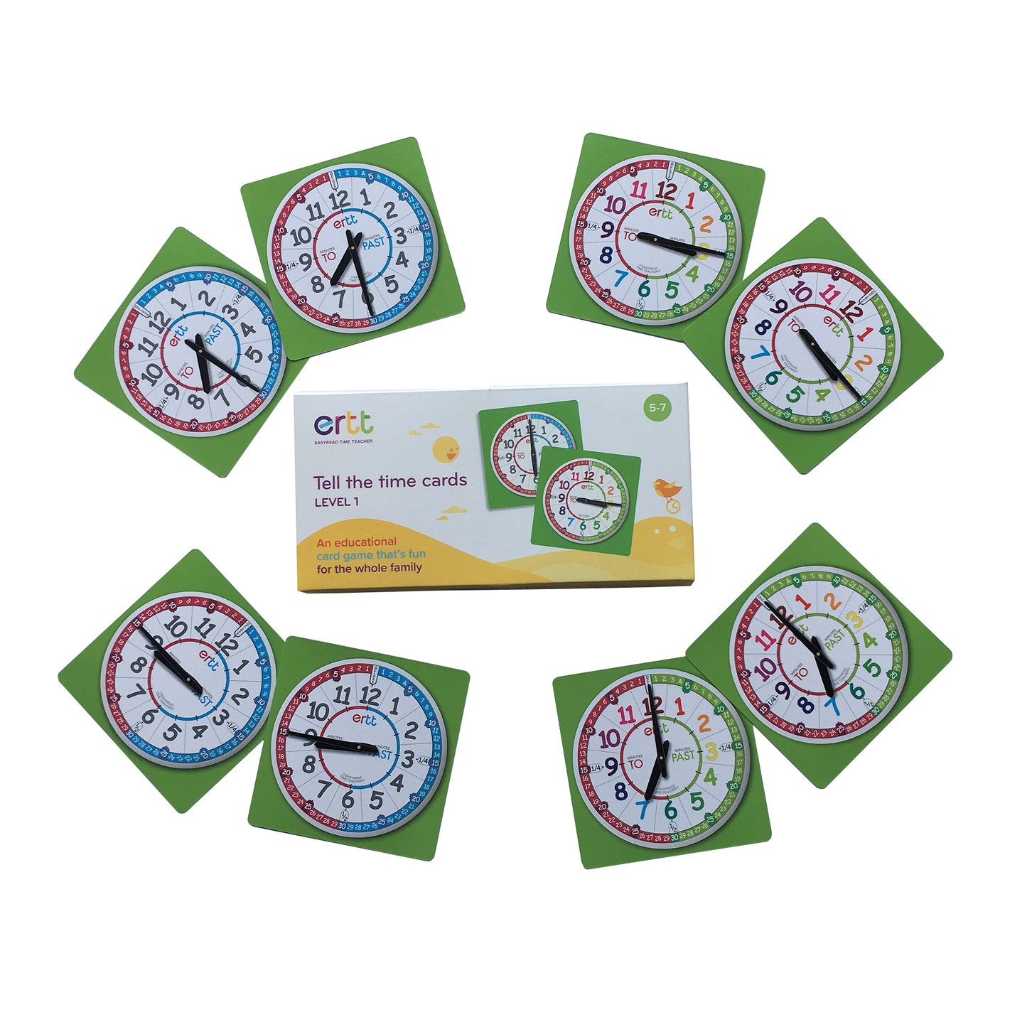 EasyRead Tell the Time Card Games