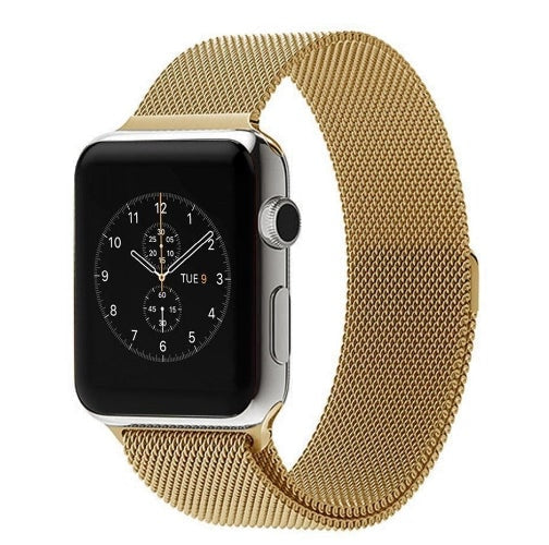 Apple watch gold metallic strap - Fabulously Fit 