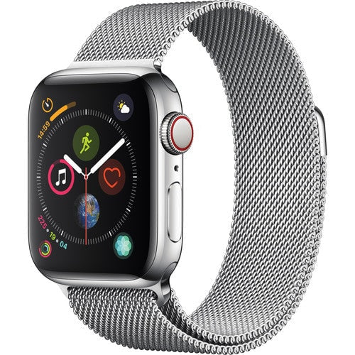 Apple watch silver metallic strap - Fabulously Fit 