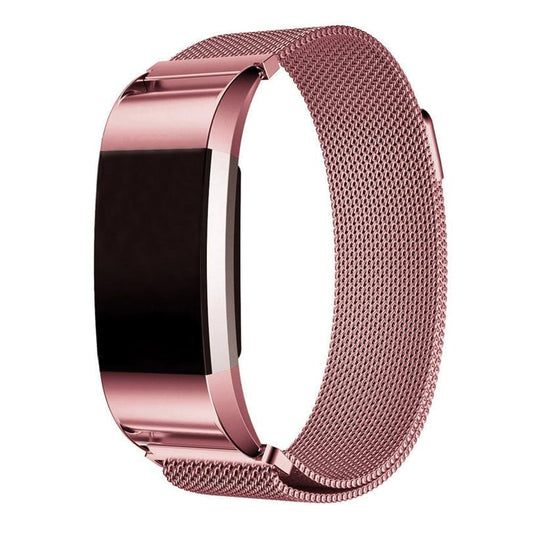 Fitbit Charge 2 Pink Metallic Replacement Strap