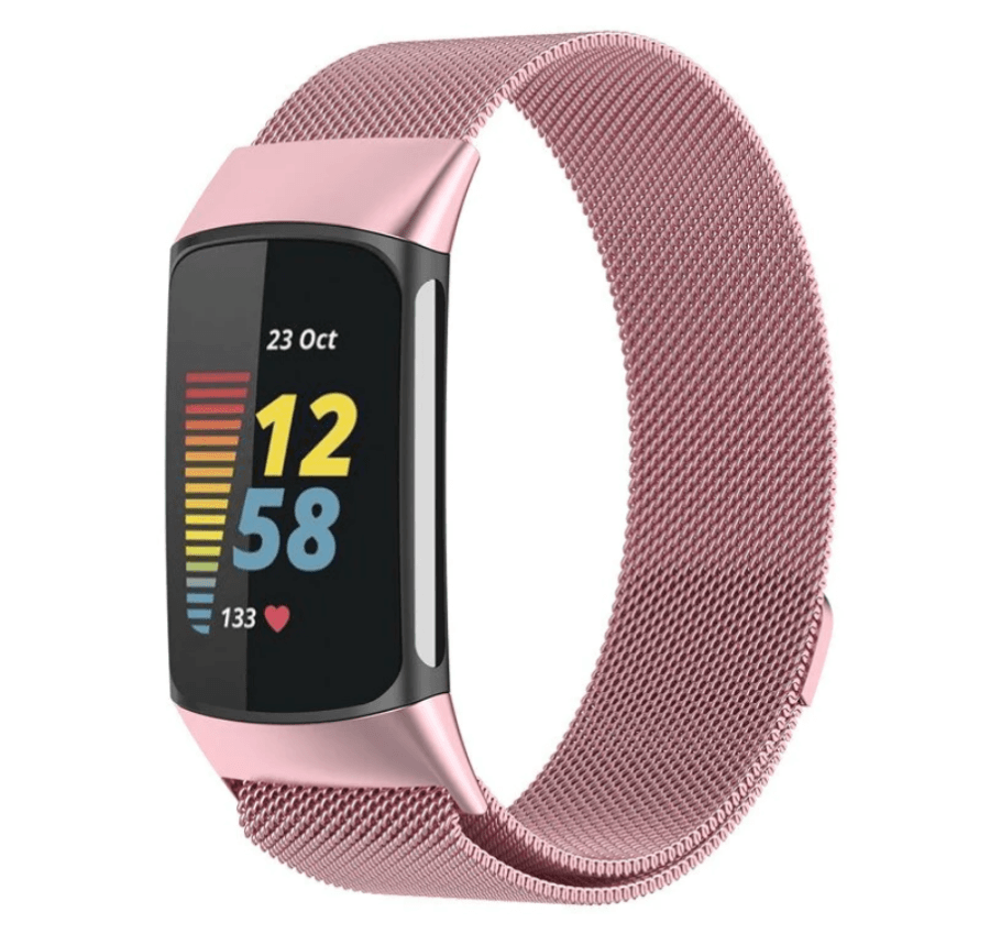 Fitbit Charge 5 metallic strap - Fabulously Fit 