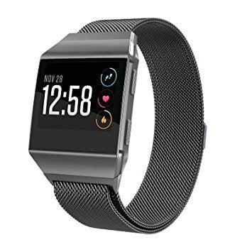 Fitbit Ionic Black Metallic Replacement Strap