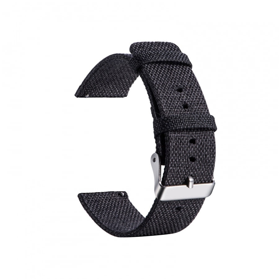 Fitbit Versa black fabric strap - Fabulously Fit 