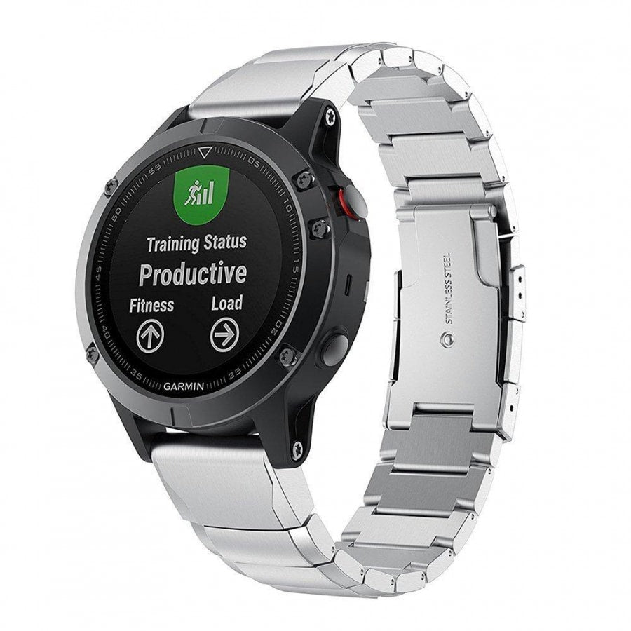 Garmin Fenix 3 Silver Stainless Steel Link Replacement Strap