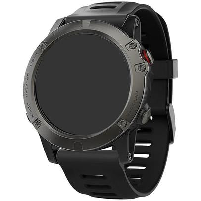 Garmin Fenix 5X black silicone strap - Fabulously Fit 