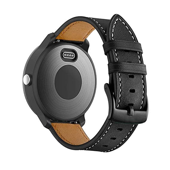 Garmin Vivoactive 3 black genuine leather strap - Fabulously Fit 