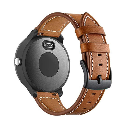 Garmin Vivoactive 3 tan genuine leather strap - Fabulously Fit 