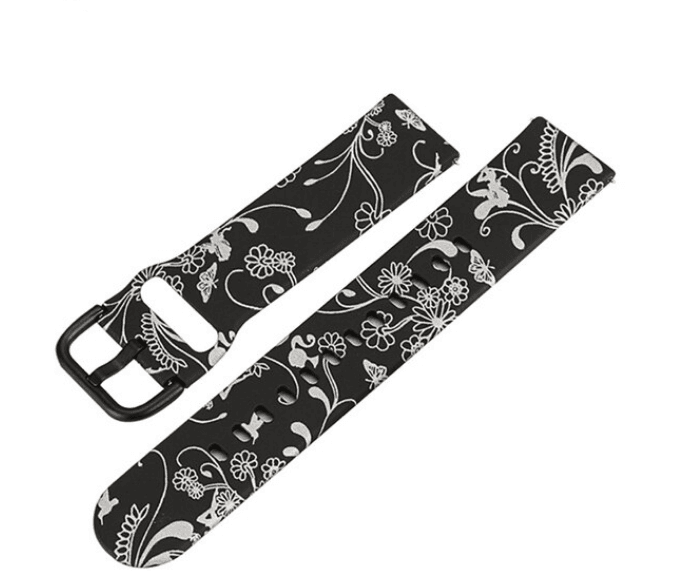 Silicone Patterned Replacement Strap For Fierce/Fierce 2 Smart Watch - Fabulously Fit 
